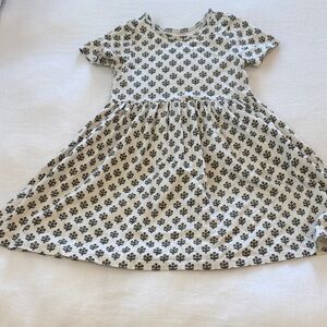 Coop Kids Girls' Cream Floral Print Short-Sleeve Dress